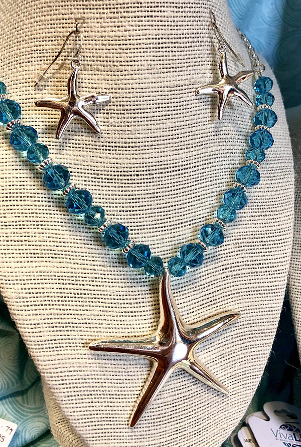 silver starfish necklace