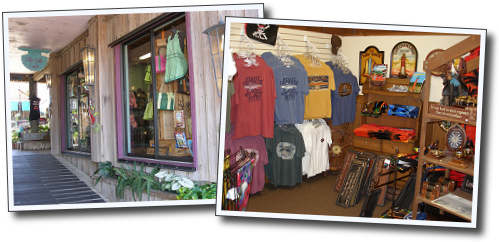 front view of store on Dock Street in Cedar Key